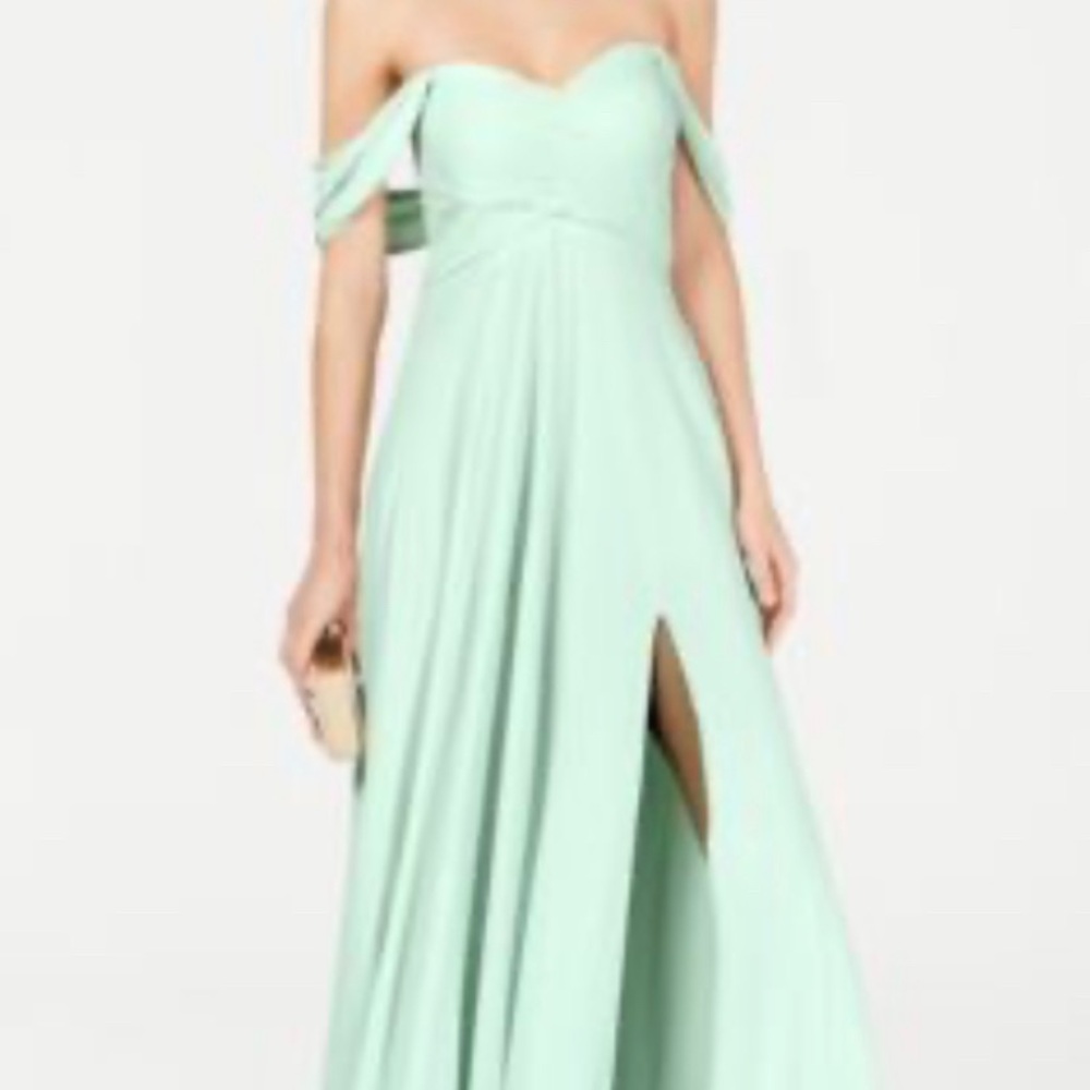 Macy's Mint Strapless Dress